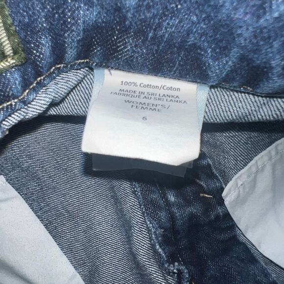 Vintage Eddie Bauer low rise boot cut women's dark denim jeans size 6 y2k - Picture 8 of 11